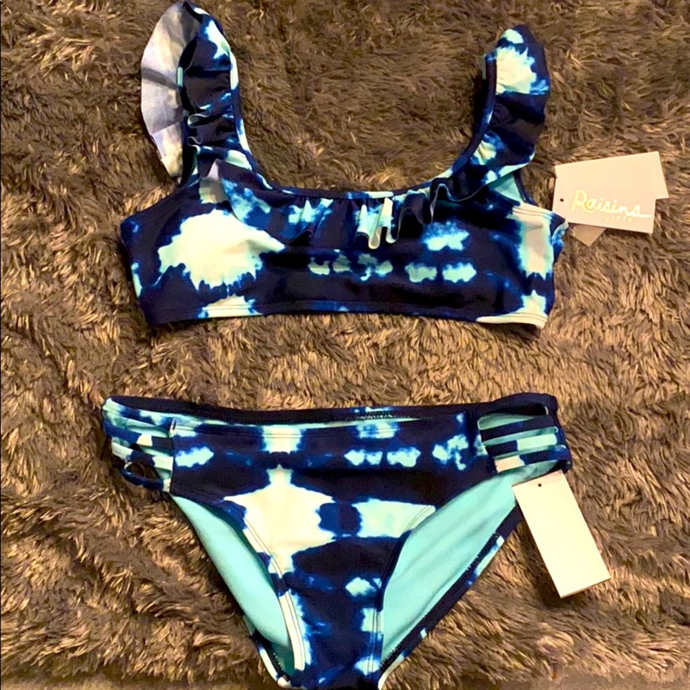 Girls two piece bikini with tags